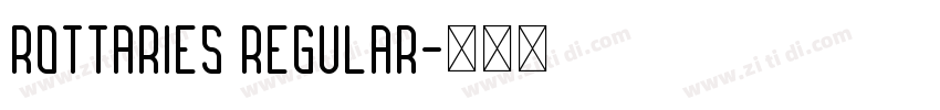 Rottaries Regular字体转换